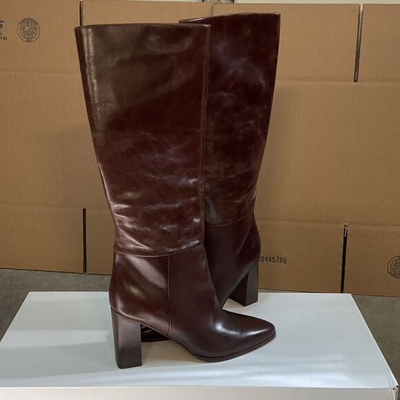 Calvin Klein Collection Shoes - Calvin Klein Collection Dark Brown Heeled Boots